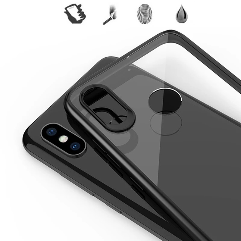 For Xiaomi Mi8 Case 2 in 1 HD Transparent Hard PC + Soft TPU Shockproof Phone Back Cover For Xiaomi Mi 8 Armor Cover Fundas Capa (3)