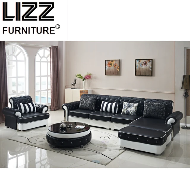 Luxe Meubels Set Lederen Banken Voor Woonkamer Moderne Bank Loveseat Stoel Chesterfield