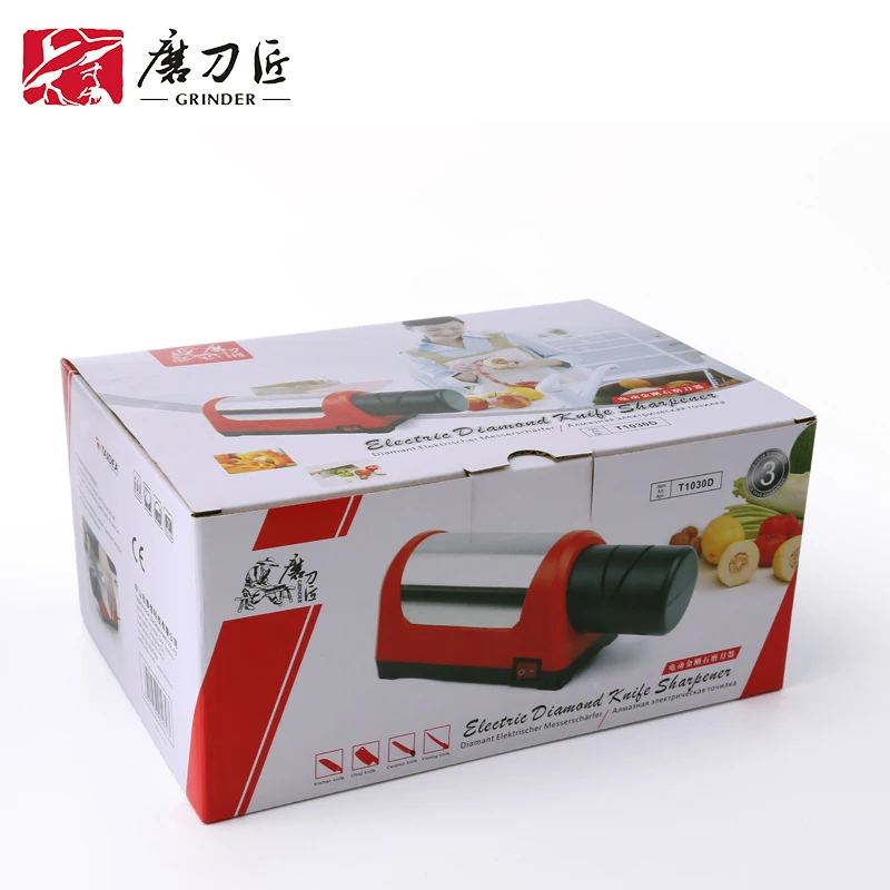  GRINDER Electric Knife Sharpener Professional 2 Stage Diamond Ceramic Kitchen Sharpening Tool Quick - 32812225763