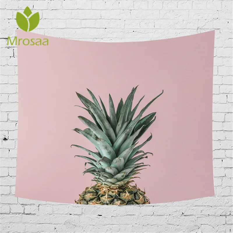 

203x150cm Wall Tapestry Pineapple Tropical Plant Pattern Wall Hanging Art Carpet Rug Wedding Party Home Decor Yoga Beach Towel