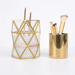 Шарнир треугольная ручка держатель макияж кисти ваза ящик для хранения дома офисный стол органайзер инструмент