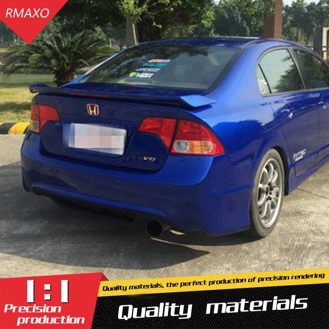

For HONDA civic Spoiler 2006-2011 civic CD High Quality ABS Material Car Rear Wing Primer Color Rear Spoiler