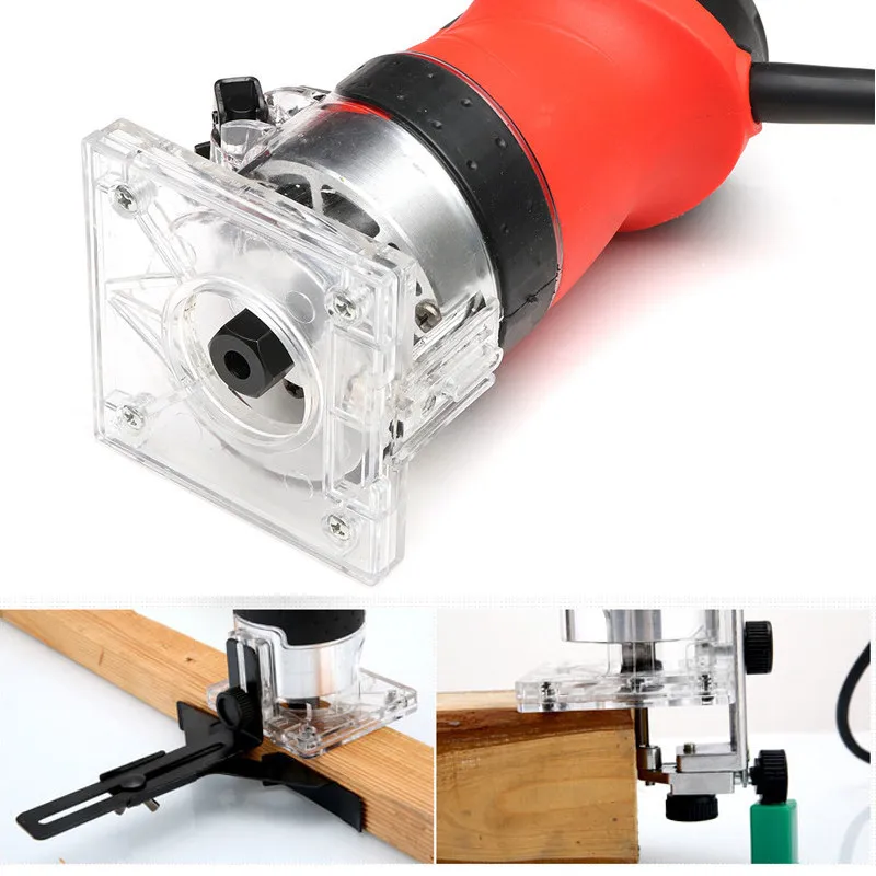 

220V 600W Electric Laminate Edge Trimmer Mini Wood Router 6.35mm Collet Carving Machine Carpentry Woodworking Power Tools