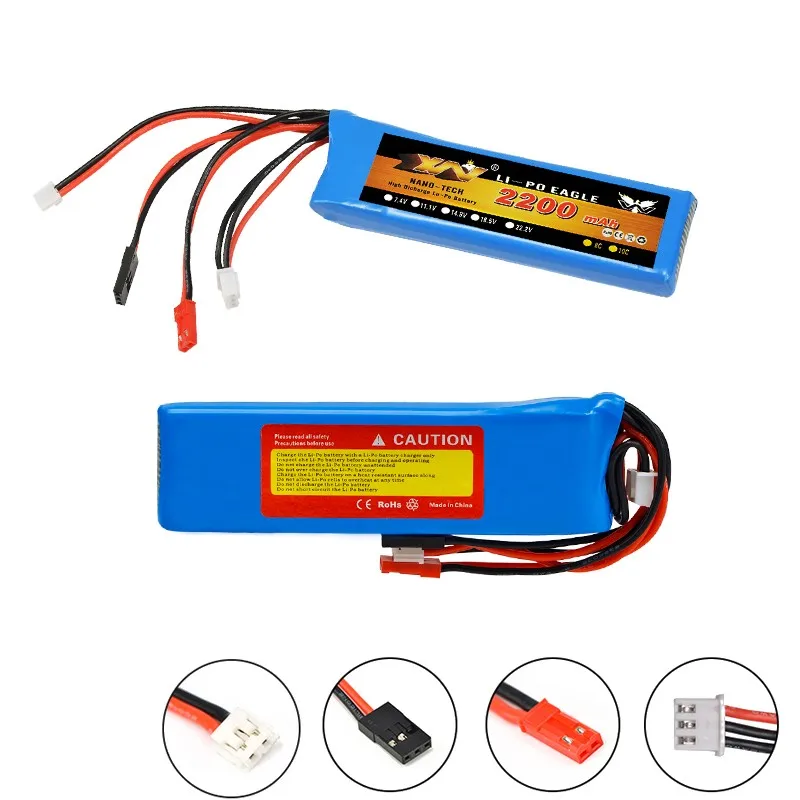 

Rc Lipo Battery 7.4V 2200mah 8C 2S Lipo Battery for Futaba T6J T8FG 12FG Transmitter for RC Drone