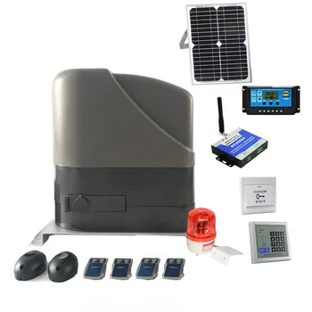 

Automatic Sliding Gate Opener 800KG DC12V Remote Control Solar Powered with sensor button lamp GSM keypad optional