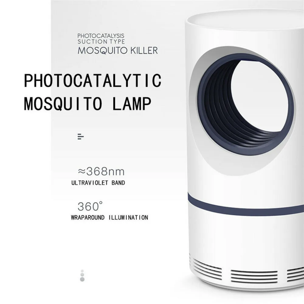 Бытовая электрическая лампа для уничтожения насекомых от комаров USB Smart Led фотокатализатор ловушка для мух ошибка оптически контролируемый убийца насекомых