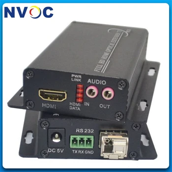 

Mini Type HDMI Extender Over Fiber Optic Transmitter&Receiver+1Ch RS232 Data,1080P,Euro Charger with 3G,SM,SX,10KM,LC SFP