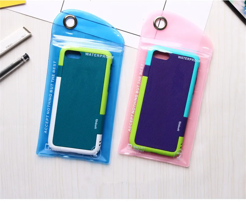

Pack 5.7" Pouch Cell Phones Portable Bag 5pcs Sealing PVC Mobile DustProof Phone Bag for iPhone Huawei Samsung Redmi Colorful