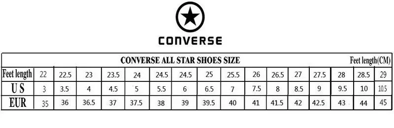 converse sizing womens