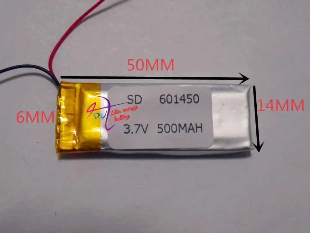 Лучший бренд батареи 601450 061450 MP3 MP4 рекордер Bluetooth гарнитура 3 7 V литий полимерный
