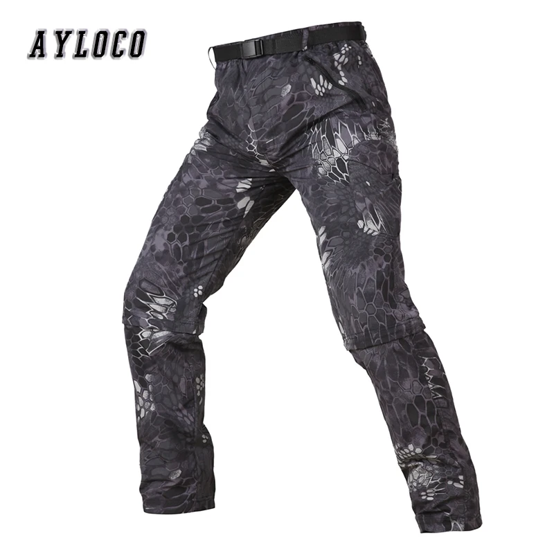 

Men Trousers Tactical Cargo Pant Men Quick-dry Lightweight Trousers Military Style Multi-pockets SWAT Combat Thin Pants