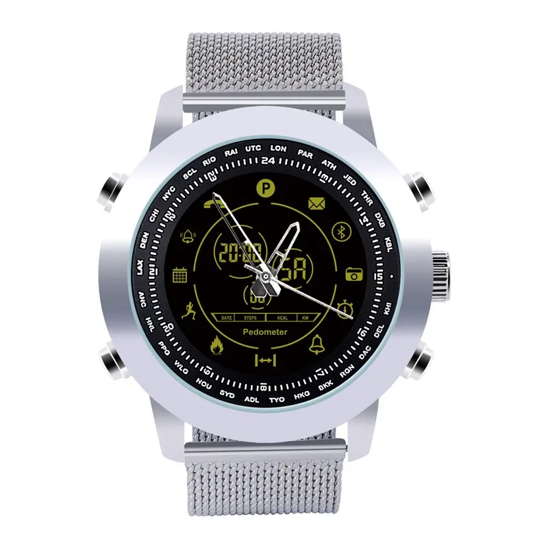Bluetooth Clock Smart Watch Notification Remote Control Pedometer Sport IP67 Waterproof Men's Wristwatch For Android iOS | Электроника