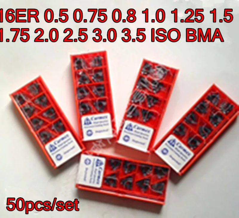 16ER 0 5 75 8 1 25 2 3 ISO BMA 50 шт./компл. Carmex insert Processing нержавеющая сталь и сталь|Токарный