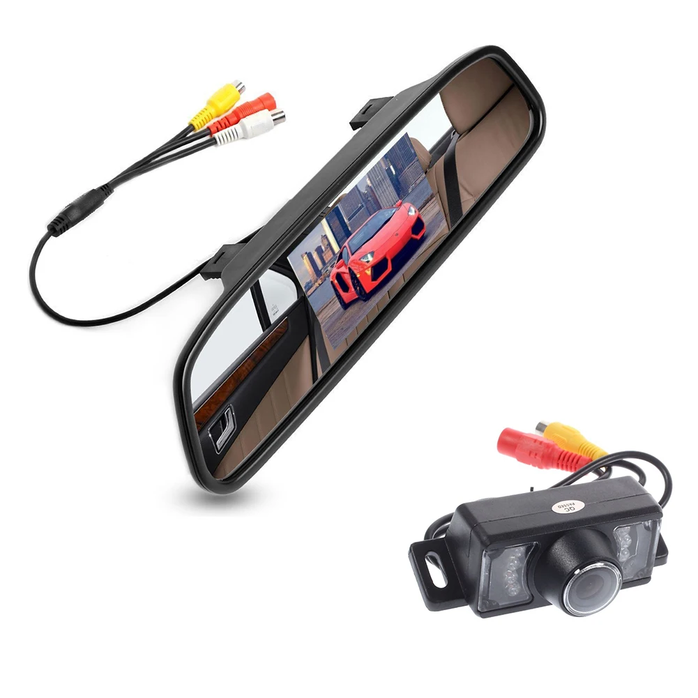 New Auto Parking Mirror Assistance System 4.3 Inch Digital TFT LCD