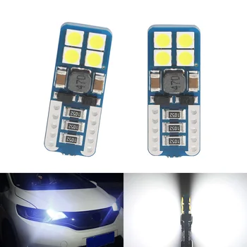 

2pcs 12V 24V T10 LED W5W CANBUS 8 SMD 3030 Non polarity No Error 168 W5W Turn Side leds Car Interior Parking Clearance Bulbs