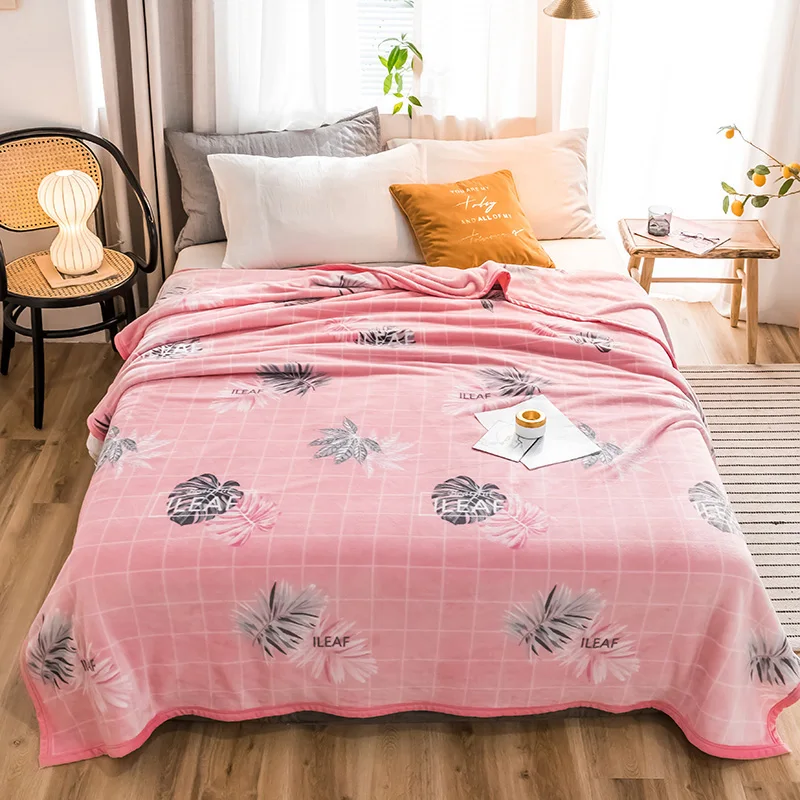 

Dandelion High quality Thicken plush bedspread blanket 200x230cm High Density Super Soft Flannel Blanket for the sofa/Bed/Car