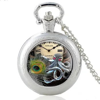 

Steampunk Watch Vintage Bronze Tone Spider Web Design Chain Pendant Mens Pocket Watch Gift reloj de bolsillo 2018 Dropshipping