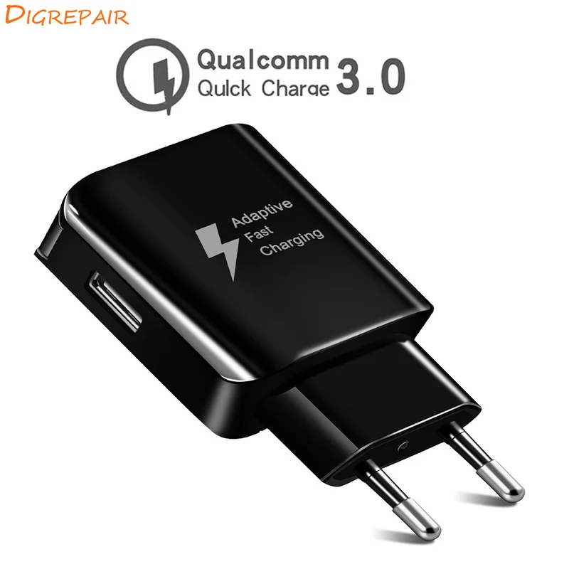 

Universal USB Phone Charger EU US Plug 18W 3.0 For iPhone Fast Charger Adapter Mobile Phone Chargers For Samsung Xiaomi Huawei