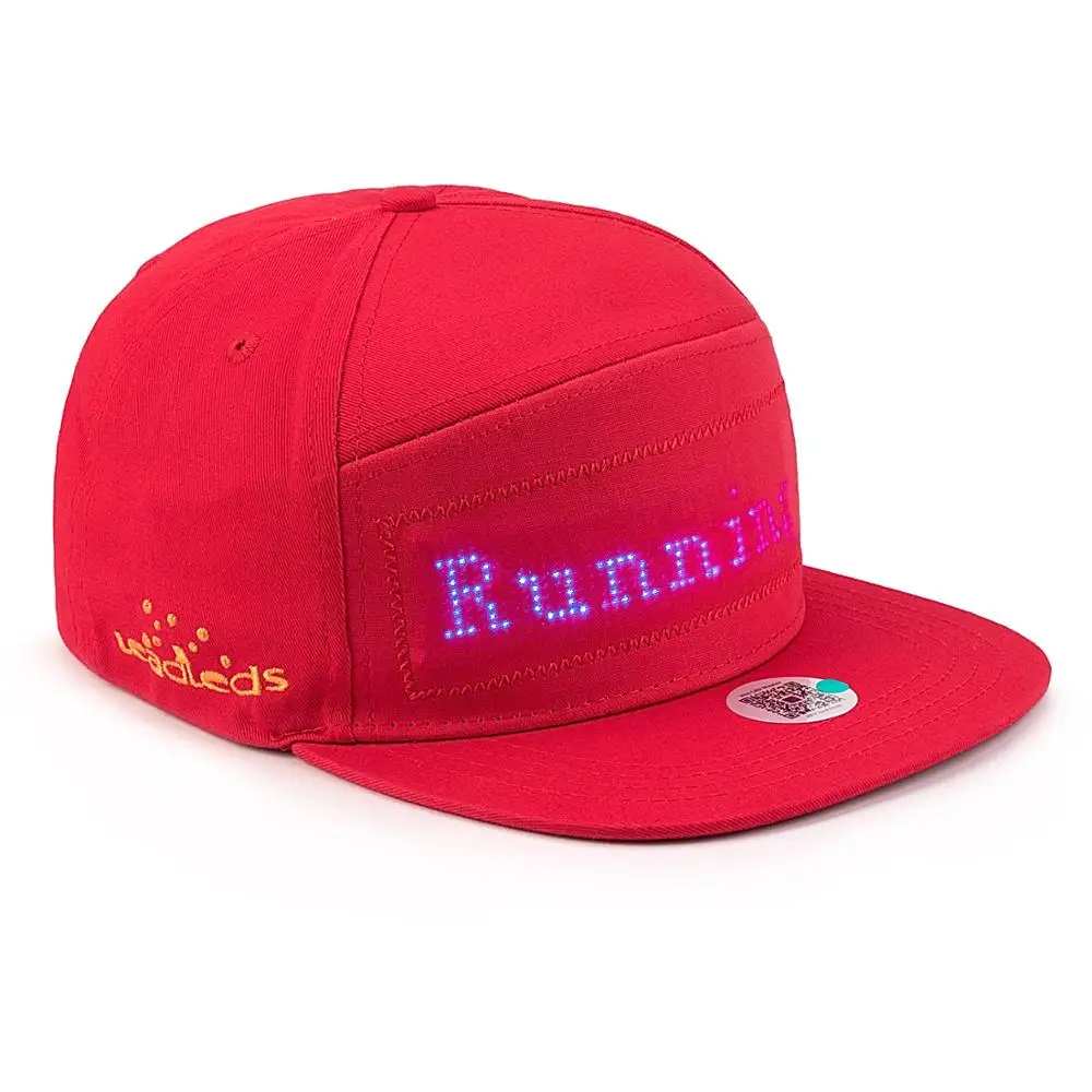 DIY Bluetooth LED Topi Tampilan Tanda 