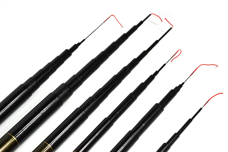 High Quality Telescopic Hand Fishing Pole Strong Fiberglass Fishing Rod Stick 2.7M-7.2M (The Carbon 99% Label is Wrong.) (7)
