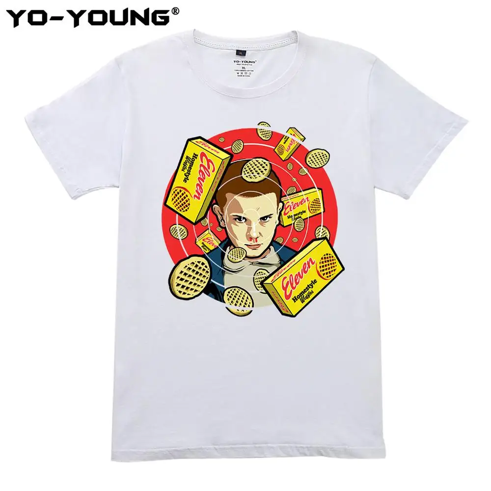 

Yo-Young Women T-Shirts Stranger Things T Shirts Upside Down World Printing 100% 180 gsm Combed El Friends Don't Lie Top Tees