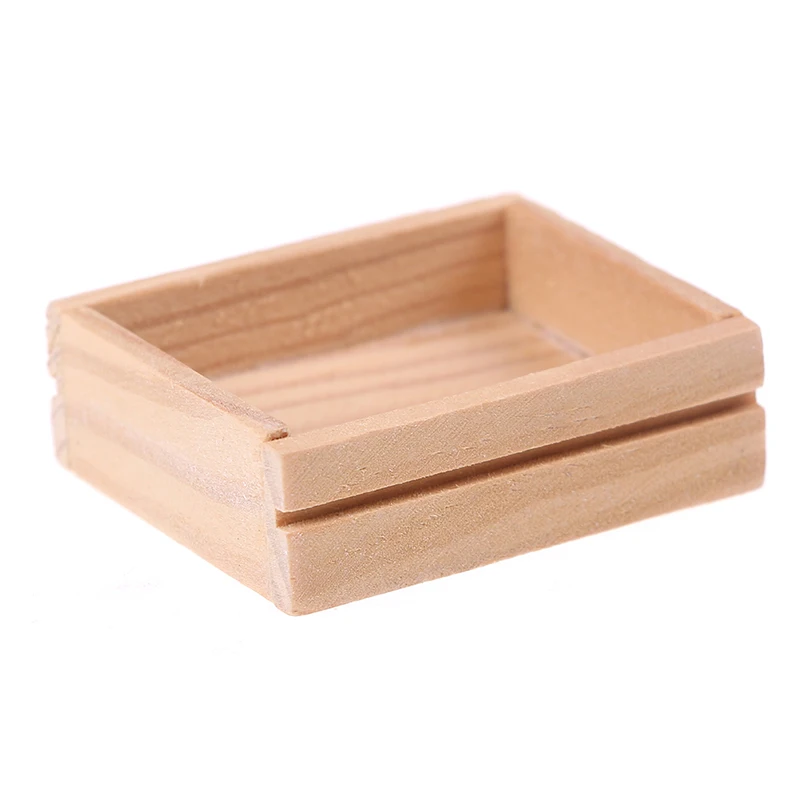 1 12 1 6 Scale Wooden Box Fruit Wine Ice Cubes Goblet Dollhouse