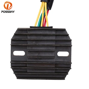 

POSSBAY Motorcycle Voltage 12V Regulator Rectifier for Suzuki LT-AX700X King Quad 4x4 2005-2007 Scooter Aluminum Rectifier