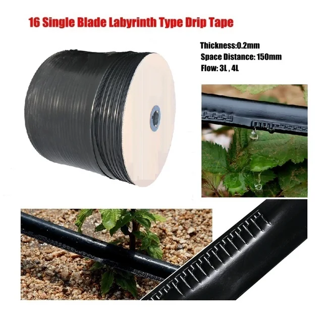 Buy 50m 3L 16mm*0.2mm Agricultural Drip Hose Single