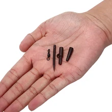 1 комплект/40 шт., свинцовые зажимы для ловли карпа, Быстросменные защелкивающиеся зажимы и хвостовые резиновые коннекторы для ловли карпа