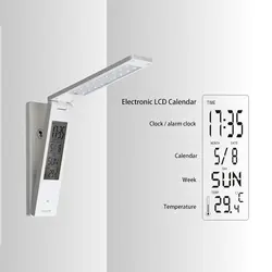 LED Календари настольные лампы затемнения Light Touch Портативный защита глаз Чтение свет аварийного USB Перезаряжаемые будильник лампы