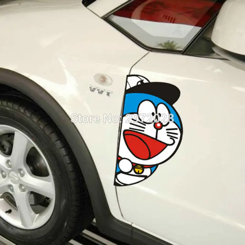 10 x Newest Design Doraemon Creative Auto Decal Set Cartoon Car Sticker