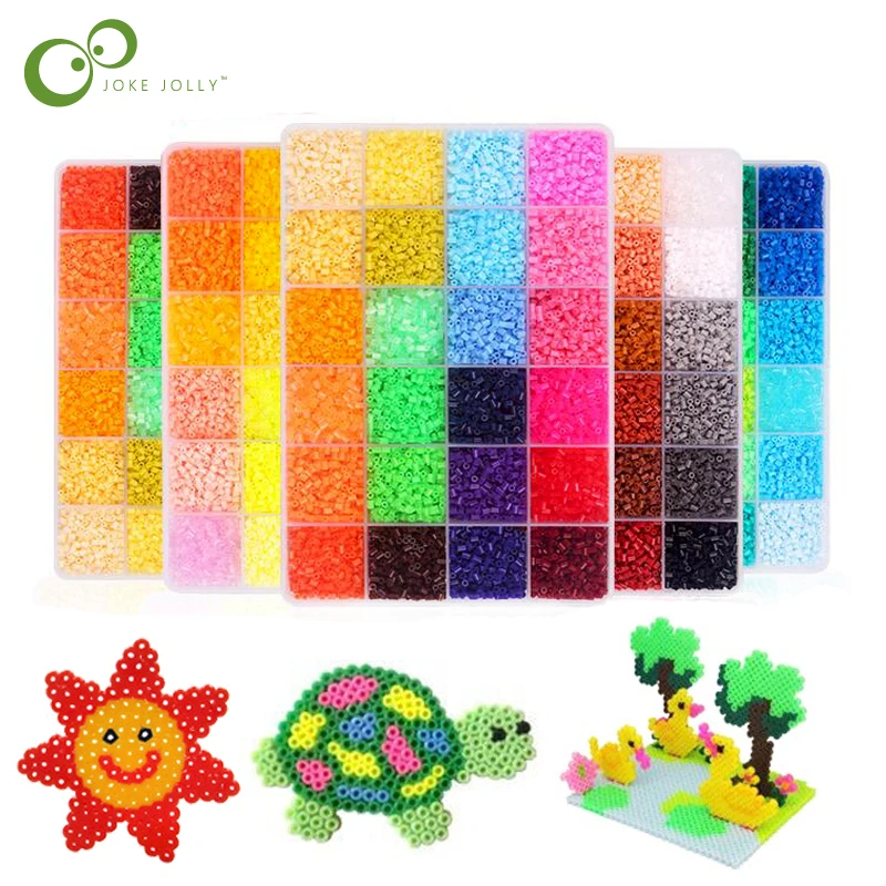 

2.6mm Hama Perler Beads 24 Colors 13000pcs/Box Hama Beads Craft DIY Beads Toys with Box for Kids Gift Free Shipping GYH