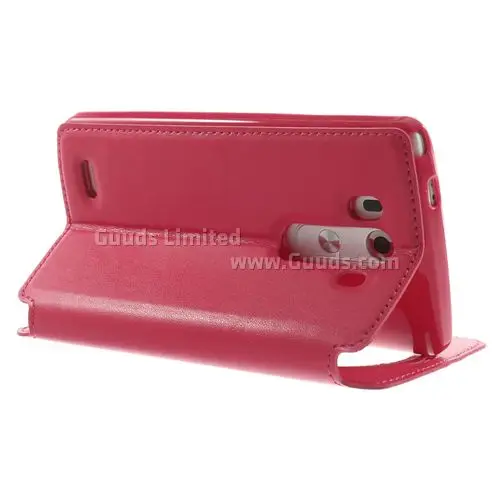 Roar Korea Noble Quick Circle Leather Flip Cover for LG G3 D850 D855 LS990 - Rose