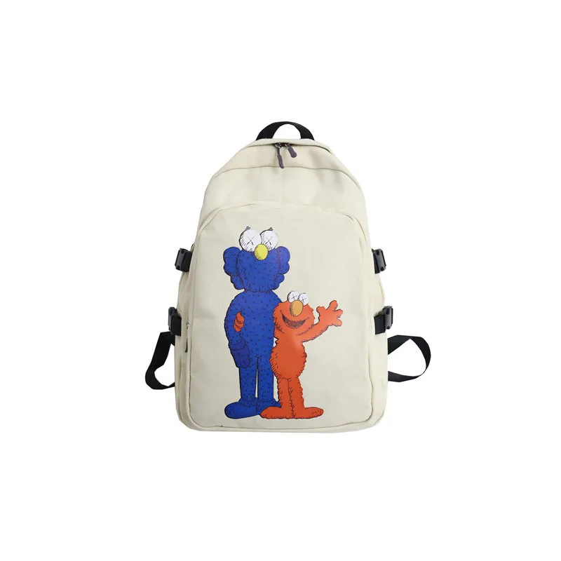 Женский высокое качество холст путешествия рюкзак женский мочила Feminina Sac Dos Back Pack школьные ранцы для подростков женский рюкзак - Цвет: White