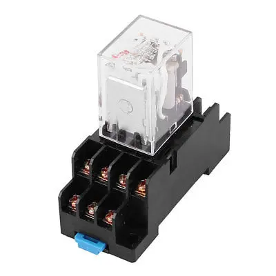 

HH54P-L AC 12 В катушка 14 винтовых клемм 4PDT 35 мм din-рейка реле w розетка