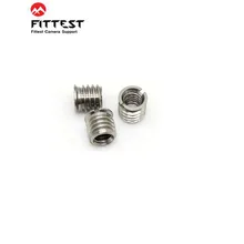 10 шт./лот FITTEST TN-1 1/" до 3/8" Конвертировать винт адаптер для шариковая головка для трипода монопода DSLR SLR камеры 9 мм Винт с сквозным отверстием