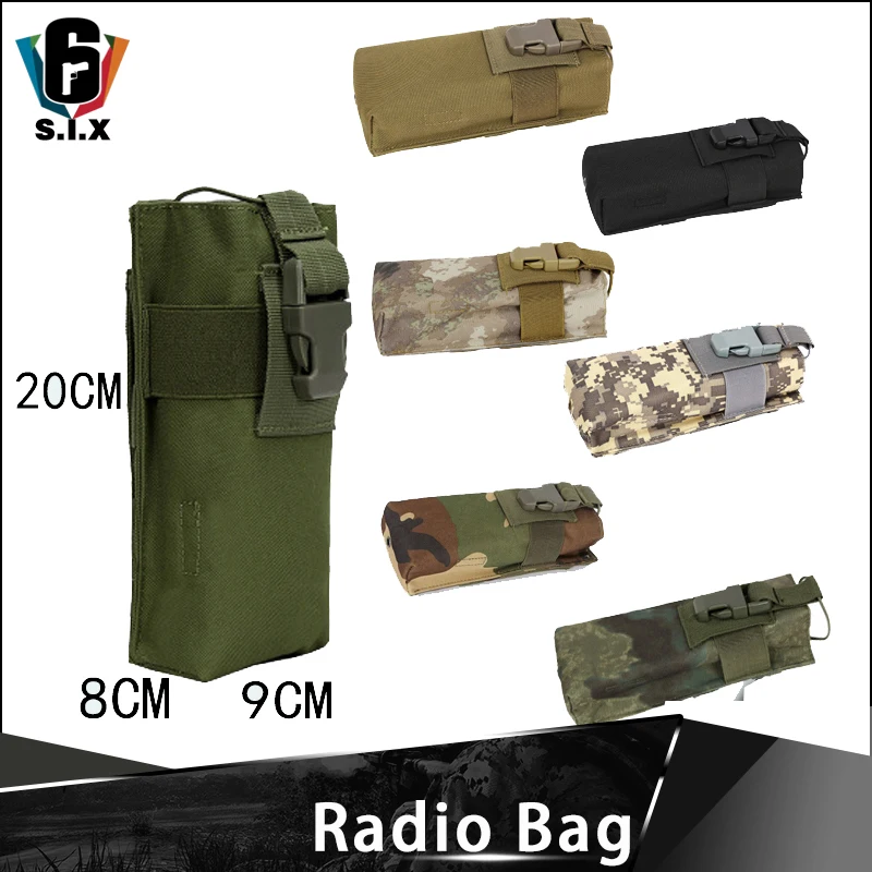 

7 Color Tactical PRC 148/152 Radio Pouch Hunting Paintball Airsoft Combat Gear Molle Radio Holder 20*8*9cm