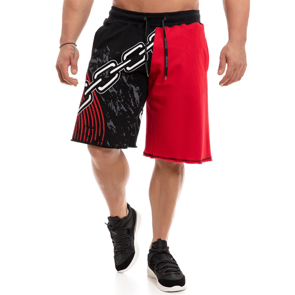

2019 Summer Men Brand Printing Casual Cotton Shorts Men Fashion Style Bodybuilding Jogger Knee Length Hip-hop Shorts Size 3XL