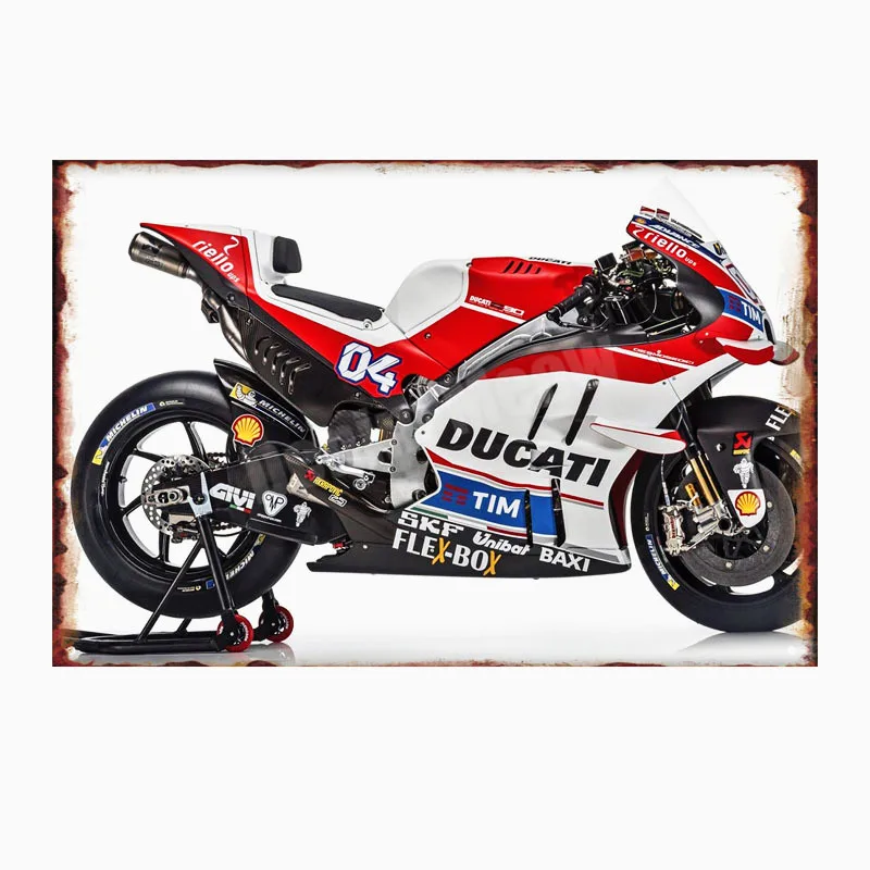 Ducati Corse табличка винтажная металлическая жестяная вывеска для паба бара гаража декоративная пластина для мотоцикла железная живопись мотор настенные художественные наклейки N280 - Цвет: V