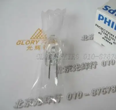 2 шт./лот PH 5761 6 в 30 Вт G4 галогенная лампа 410849 6V30W проекционная микроскоп Nikon Olympus CX31