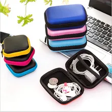 2 sizes Storage Bag Case For Earphone EVA Headphone Case Container Cable Earbuds Storage Box Pouch Bag Holder(without earphone)