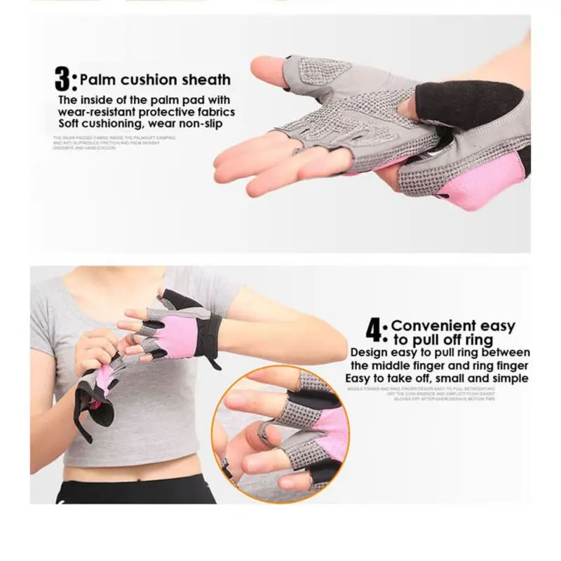 Men And Women Custom Fitness Exercise Training Gym Gloves Body Building Training Sports Fitness Weight Lifting Gloves