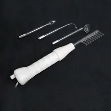 Высокая частота 4 в 1 электрода Стекло трубки Электротерапия Красота устройства Уход за кожей лица спа салон Красота угорь с коробкой