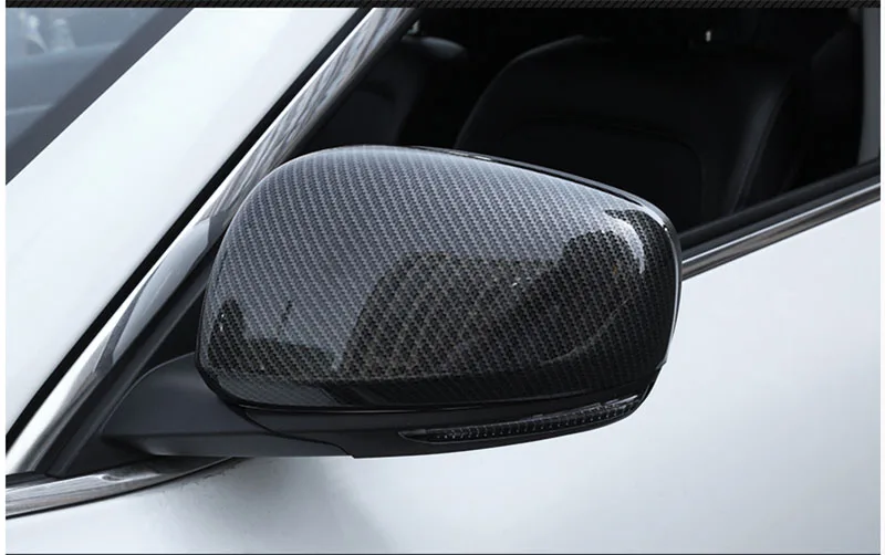 Для Renault Koleos ABS углеродное волокно стиль двери боковое зеркало заднего вида накладка чехол накладка для автомобиля Стайлинг 2 шт