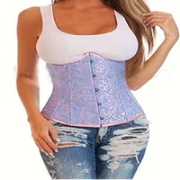 2017 Women Underbust Steampunk corset Waist Control Steel Bones Corsets Bustiers Waist Slimming Corset Gothic