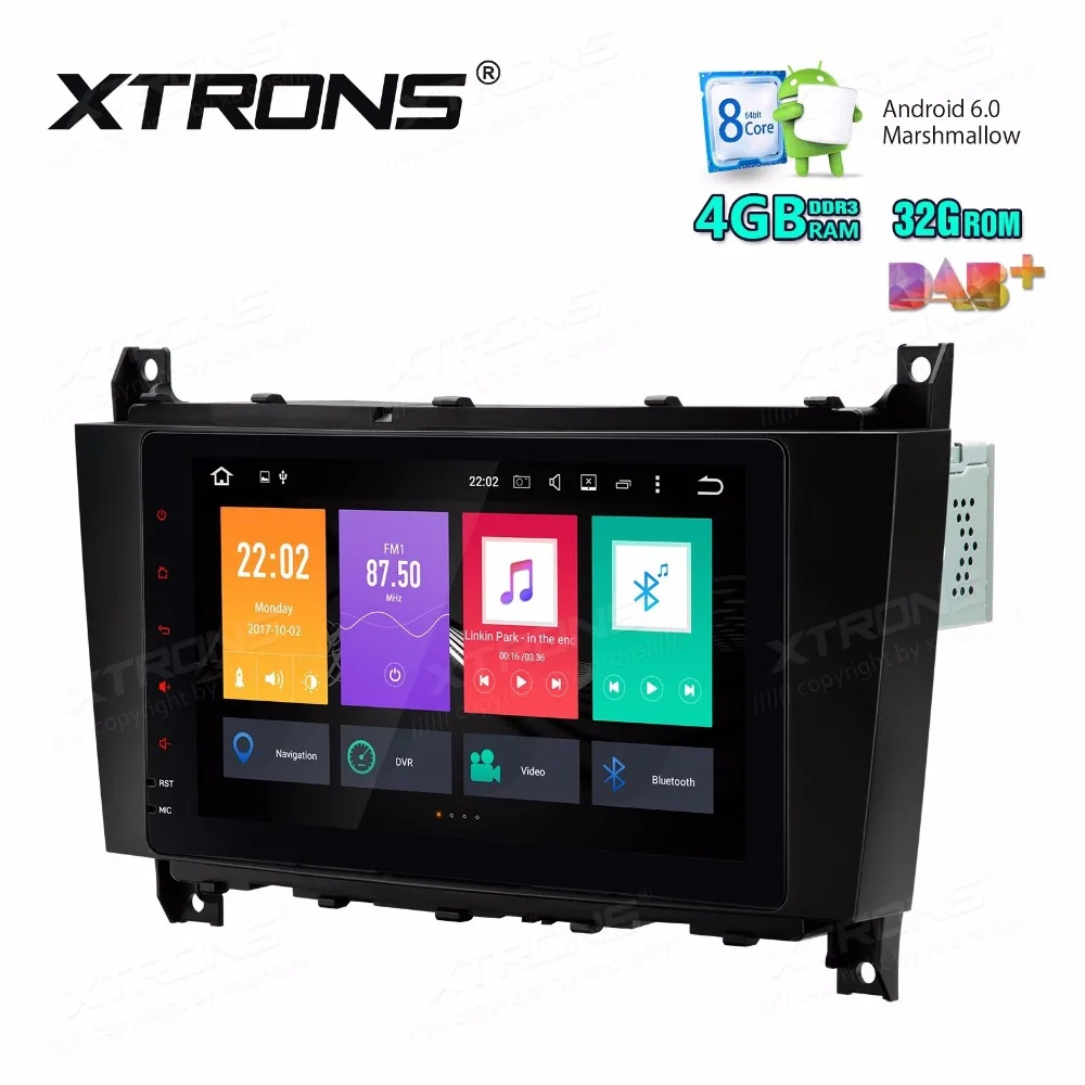 Top 8" Octa-Core Android 6.0 OS Special Car Multimedia GPS Radio for Mercedes-Benz CLK-Class W209 2005-2006 & C-Class W203 2004-2007 1
