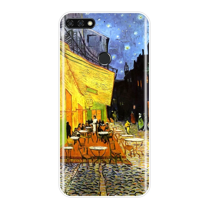 Мягкая задняя крышка для huawei Honor 8X MAX 10 9 8 Van Gogh Art чехол для телефона силиконовый для huawei Honor 7 8 9 10 Lite 7S 7X 7A 7C Pro