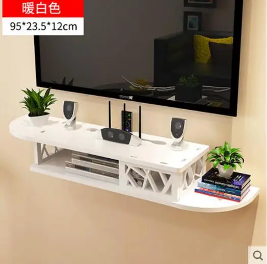 Креативная настенная ТВ приставка стойка для гостиной маршрутизатор коробка для хранения - Цвет: 3