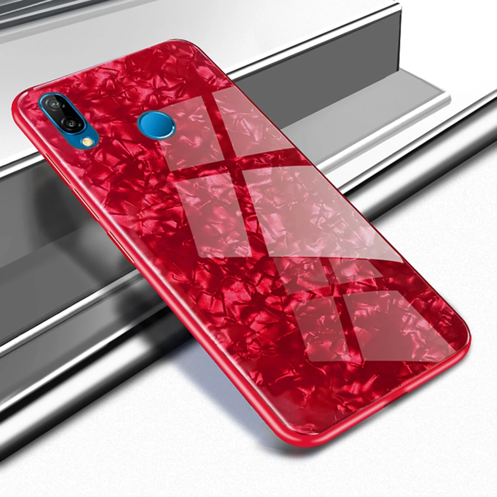 YIESOM Tempered Glass Case For Huawei P20 Lite P20 P20 Pro Shell Soft TPU Silicon Edge Phone Case For Huawei P20 P20Lite P20Pro  (15)