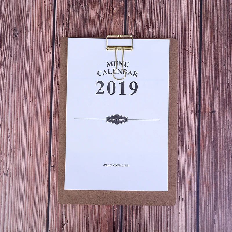 

2019 Calendar Daily Scheduler Table Planning Memorandum Yearly Agenda Organizer Office Supplies 2018.8-2019.12
